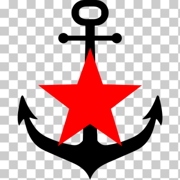 SVG Anchor and red star SVG Anchor and red star