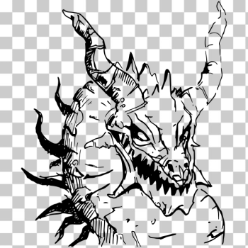 SVG Ancient dragon head SVG Ancient dragon head