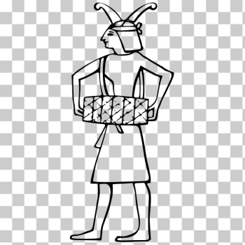 SVG Ancient Egyptian drummer SVG Ancient Egyptian drummer