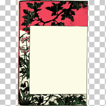 SVG Ancient Japanese book frame vector clip art