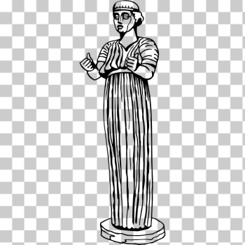 SVG Ancient lady statue SVG Ancient lady statue