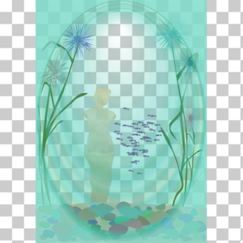 SVG Ancient statue underwater SVG Ancient statue underwater