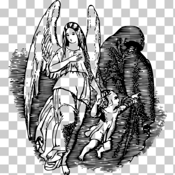 SVG Angel and devil scene SVG Angel and devil scene
