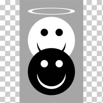 SVG Angel and devil smiley SVG Angel and devil smiley