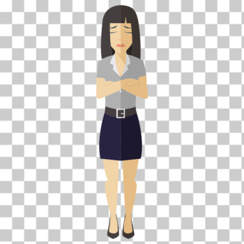 SVG Angry business girl SVG Angry business girl