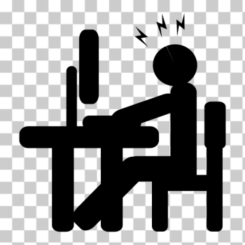 SVG Angry computer user sign vector image SVG Angry computer user sign vector image