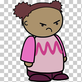SVG Angry little girl SVG Angry little girl