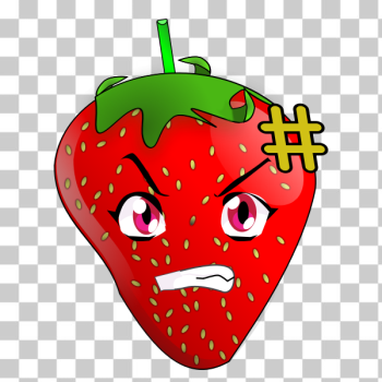 SVG Angry strawberry SVG Angry strawberry