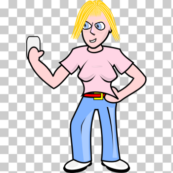 SVG Angry teen girl with mobile phone vector image SVG Angry teen girl with mobile phone vector image