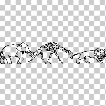 SVG animal parade SVG animal parade