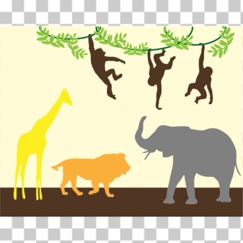 SVG Animal Silhouettes Background SVG Animal Silhouettes Background