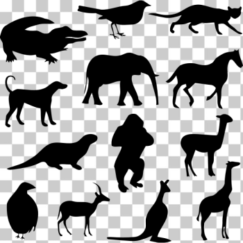 SVG Animal silhouettes vector pack 4 SVG Animal silhouettes vector pack 4