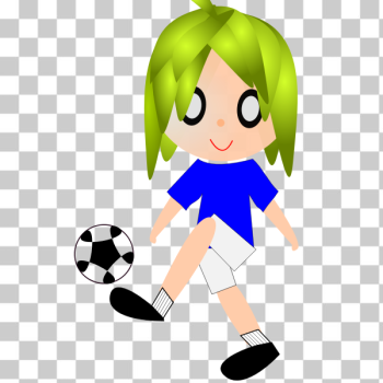 SVG Animated soccer player
