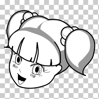 SVG Anime girl vector illustration SVG Anime girl vector illustration