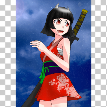 SVG Anime girl warrior SVG Anime girl warrior
