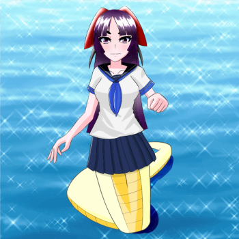 SVG Anime Serpent Girl SVG Anime Serpent Girl
