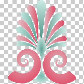 SVG Anthemion decoration vector illustration SVG Anthemion decoration vector illustration