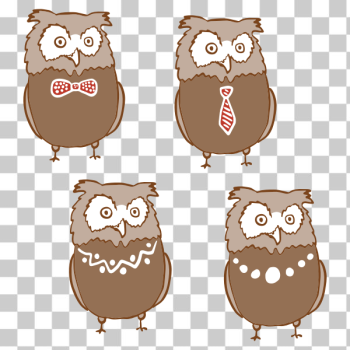 SVG Anthropomorphic owls SVG Anthropomorphic owls