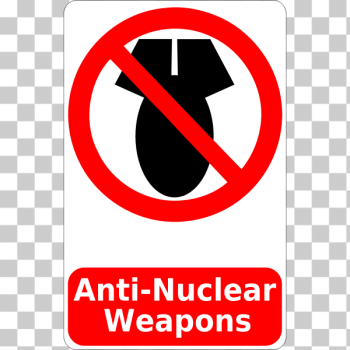 SVG Anti-Nuclear weapons sign vector image SVG Anti-Nuclear weapons sign vector image