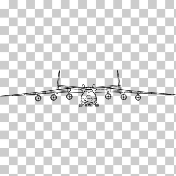 SVG Antonov aircraft vector clip art SVG Antonov aircraft vector clip art