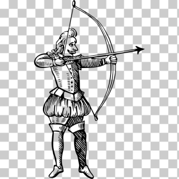 SVG Archer with bow and arrow SVG Archer with bow and arrow
