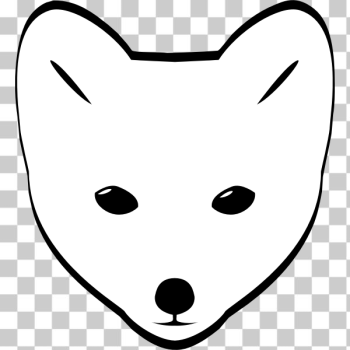 SVG Arctic Fox head SVG Arctic Fox head