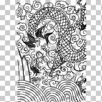 SVG Asian Dragon SVG Asian Dragon