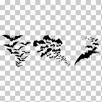 SVG Assortment of Bats Silhouettes 2