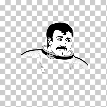 SVG Astronaut portrait SVG Astronaut portrait