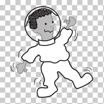SVG Astronaut vector outline image SVG Astronaut vector outline image