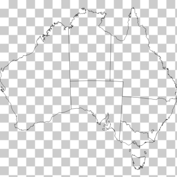 SVG Australia outline with boundaries SVG Australia outline with boundaries