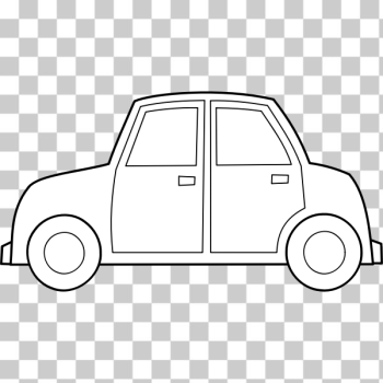 SVG Automobile vector outline image SVG Automobile vector outline image