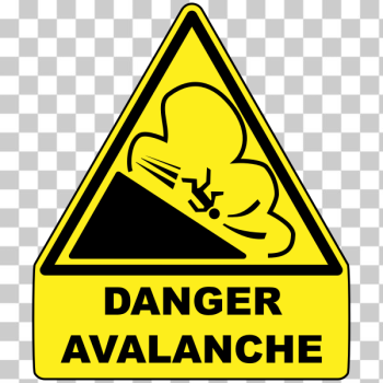 SVG Avalanche warning sign SVG Avalanche warning sign