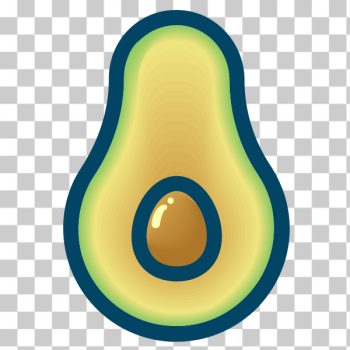 SVG Avocado piece SVG Avocado piece
