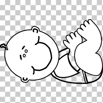 SVG Baby boy lying vector illustration SVG Baby boy lying vector illustration