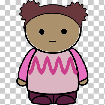 SVG Baby girl character SVG Baby girl character