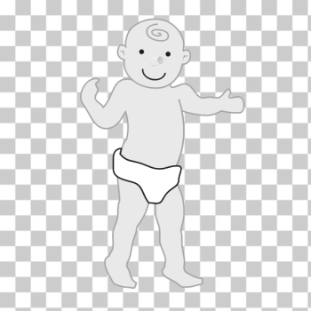 SVG Baby standing up vector illustration SVG Baby standing up vector illustration