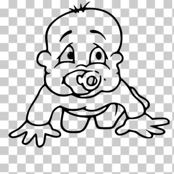 SVG Baby with pacifier vector illustration SVG Baby with pacifier vector illustration