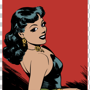 SVG Bad girl retro image SVG Bad girl retro image