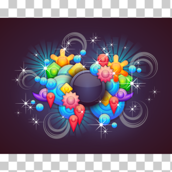 SVG Badge With Abstract Background 2 SVG Badge With Abstract Background 2