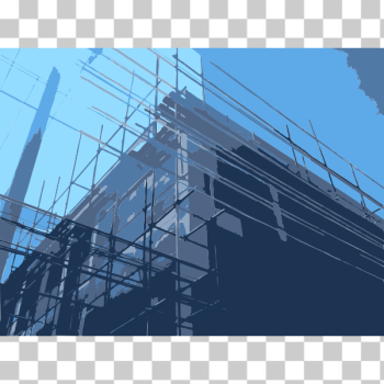 SVG Bamboo Scaffolding on a Building SVG Bamboo Scaffolding on a Building