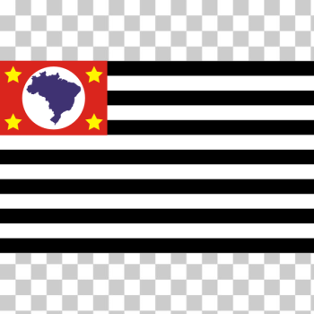 SVG Bandeira de Sao Paulo flag vector image SVG Bandeira de Sao Paulo flag vector image
