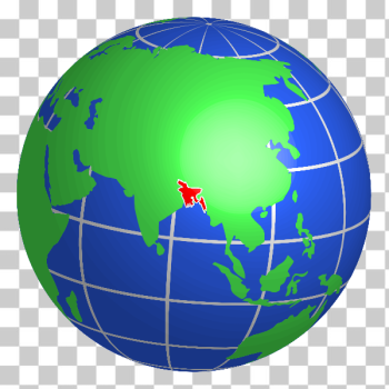 SVG Bangladesh on globe SVG Bangladesh on globe