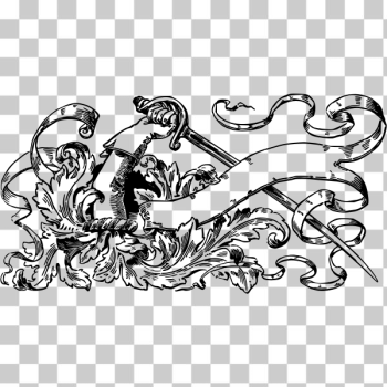 SVG Banner with fighter