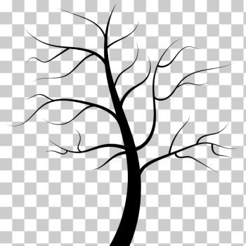 SVG Barren tree silhouette SVG Barren tree silhouette