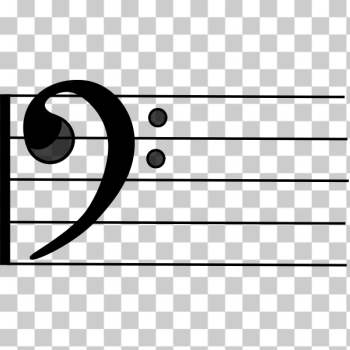 SVG Bass clef vector image SVG Bass clef vector image