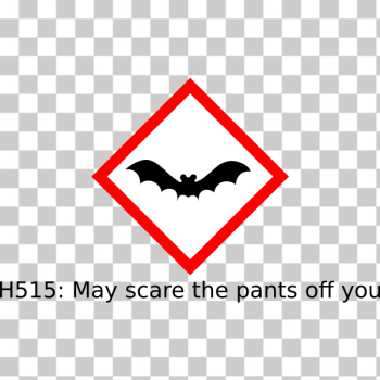 SVG Bat hazard SVG Bat hazard