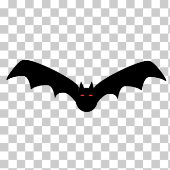 SVG Bat silhouette with red eyes vector clip art SVG Bat silhouette with red eyes vector clip art
