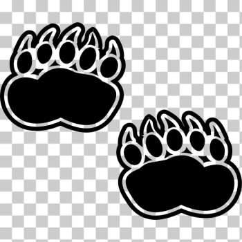 SVG Bear footprints vector illustration SVG Bear footprints vector illustration