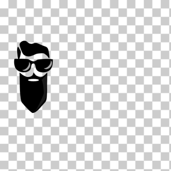 SVG Bearded man silhouette SVG Bearded man silhouette
